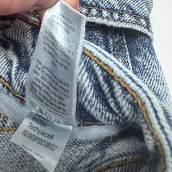 PacSun Ultra High Waist Light Blue Mom Jean Summer Shorts size 25 - Picture 5 of 8